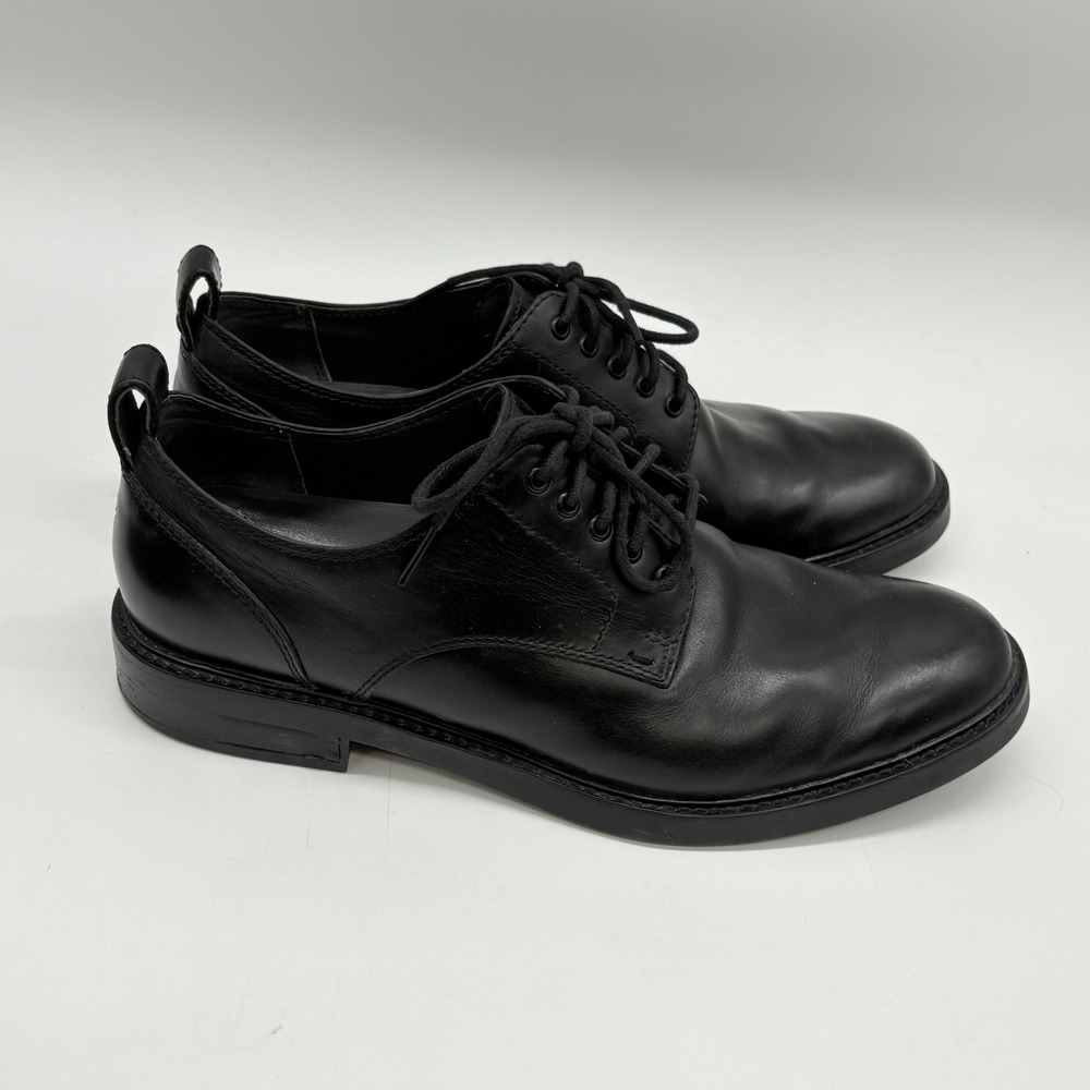 Sperry Gold Cup Mens 9.5 Black Leather Lace Up Oxford Casual Comfort Shoes